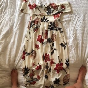 Midi off the shoulder dress